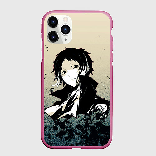 Чехол iPhone 11 Pro матовый Чиби Великий / 3D-Малиновый – фото 1