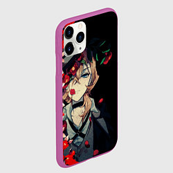 Чехол iPhone 11 Pro матовый Великий из бродячих псов, цвет: 3D-фиолетовый — фото 2