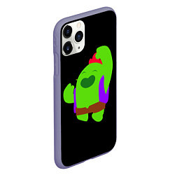 Чехол iPhone 11 Pro матовый Brawl Stars Spike, цвет: 3D-серый — фото 2