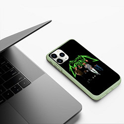 Чехол iPhone 11 Pro матовый ПОШЛАЯ МОЛЛИ, цвет: 3D-салатовый — фото 2