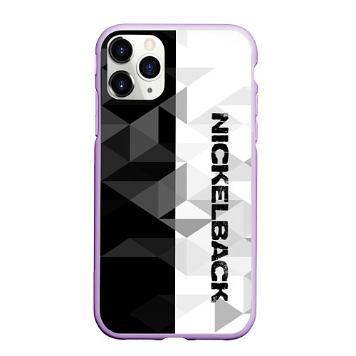 Чехол iPhone 11 Pro матовый Nickelback / 3D-Сиреневый – фото 1