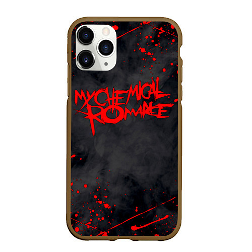 Чехол iPhone 11 Pro матовый My Chemical Romance / 3D-Коричневый – фото 1