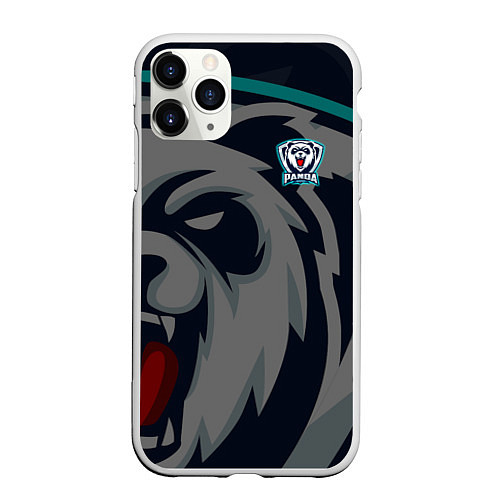 Чехол iPhone 11 Pro матовый Форма Panda / 3D-Белый – фото 1