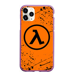 Чехол iPhone 11 Pro матовый HALF-LIFE, цвет: 3D-фиолетовый