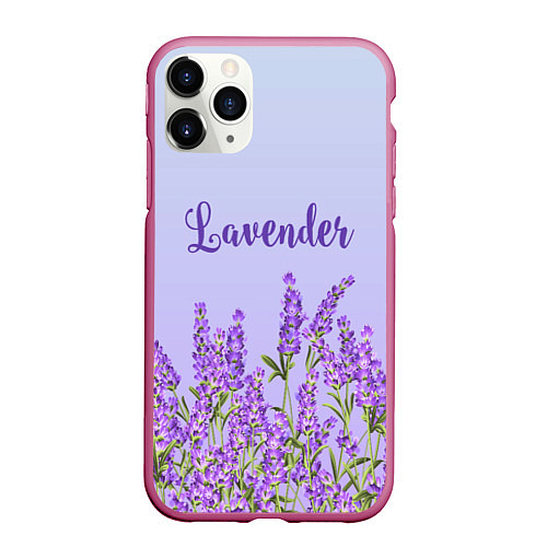 Чехол iPhone 11 Pro матовый Lavander / 3D-Малиновый – фото 1