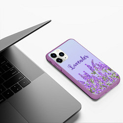 Чехол iPhone 11 Pro матовый Lavander, цвет: 3D-фиолетовый — фото 2