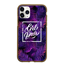 Чехол iPhone 11 Pro матовый Grl Pwr, цвет: 3D-коричневый