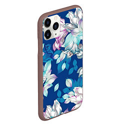 Чехол iPhone 11 Pro матовый Нежные цветы, цвет: 3D-коричневый — фото 2
