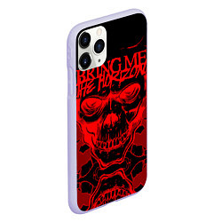 Чехол iPhone 11 Pro матовый Bring Me the Horizon, цвет: 3D-светло-сиреневый — фото 2