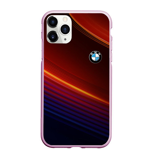 Чехол iPhone 11 Pro матовый BMW / 3D-Розовый – фото 1