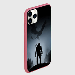 Чехол iPhone 11 Pro матовый ВЕДЬМАК, цвет: 3D-малиновый — фото 2