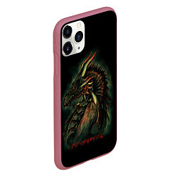 Чехол iPhone 11 Pro матовый THE ELDER SCROLLS, цвет: 3D-малиновый — фото 2