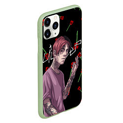 Чехол iPhone 11 Pro матовый LIL PEEP, цвет: 3D-салатовый — фото 2