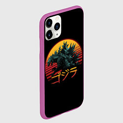 Чехол iPhone 11 Pro матовый GODZILLA, цвет: 3D-фиолетовый — фото 2