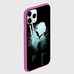 Чехол iPhone 11 Pro матовый ВЕДЬМАК, цвет: 3D-фиолетовый — фото 2