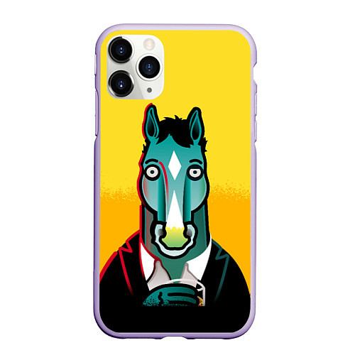 Чехол iPhone 11 Pro матовый BoJack Horseman / 3D-Светло-сиреневый – фото 1