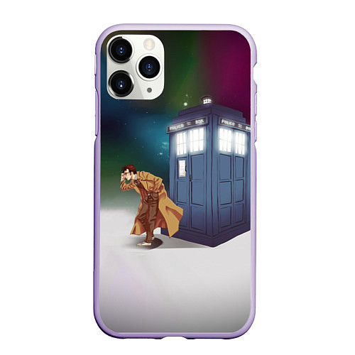 Чехол iPhone 11 Pro матовый THE DOCTOR / 3D-Светло-сиреневый – фото 1