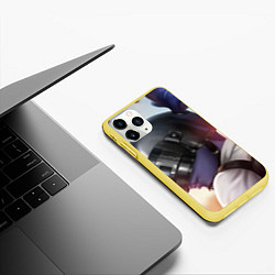 Чехол iPhone 11 Pro матовый PUBG, цвет: 3D-желтый — фото 2