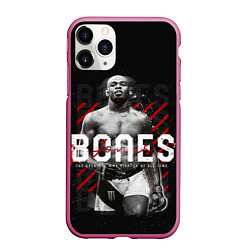 Чехол iPhone 11 Pro матовый Bones Jones, цвет: 3D-малиновый