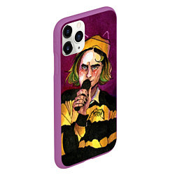 Чехол iPhone 11 Pro матовый Кирилл Бледный Пошлая Молли, цвет: 3D-фиолетовый — фото 2