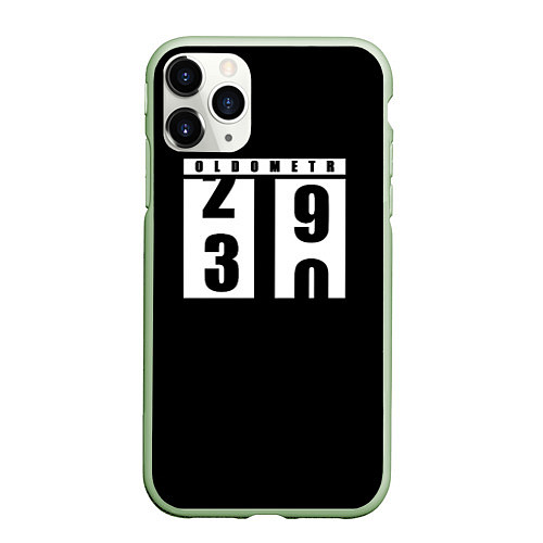 Чехол iPhone 11 Pro матовый OLDOMETR 30 лет / 3D-Салатовый – фото 1