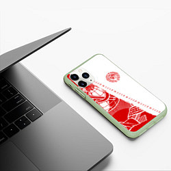 Чехол iPhone 11 Pro матовый СССР, цвет: 3D-салатовый — фото 2