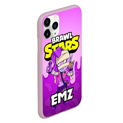 Чехол iPhone 11 Pro матовый BRAWL STARS EMZ, цвет: 3D-розовый — фото 2