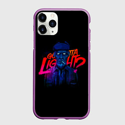 Чехол iPhone 11 Pro матовый Twin Peaks, цвет: 3D-фиолетовый