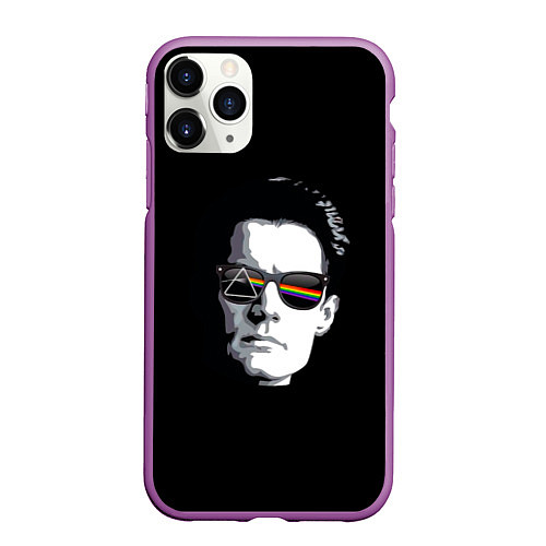 Чехол iPhone 11 Pro матовый Twin Peaks / 3D-Фиолетовый – фото 1