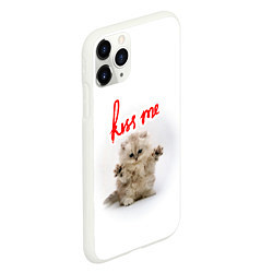 Чехол iPhone 11 Pro матовый Kiss me cat, цвет: 3D-белый — фото 2