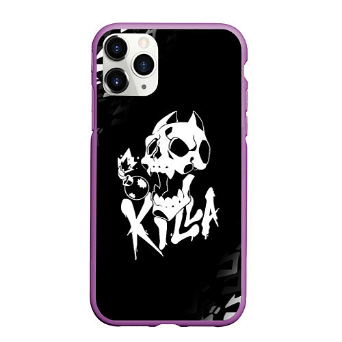 Чехол iPhone 11 Pro матовый KILLER QUEEN / 3D-Фиолетовый – фото 1