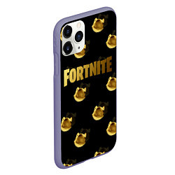 Чехол iPhone 11 Pro матовый Fortnite gold, цвет: 3D-серый — фото 2