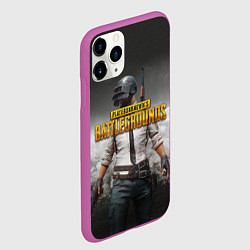 Чехол iPhone 11 Pro матовый PUBG, цвет: 3D-фиолетовый — фото 2