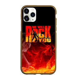 Чехол iPhone 11 Pro матовый Queen - We Will Rock You