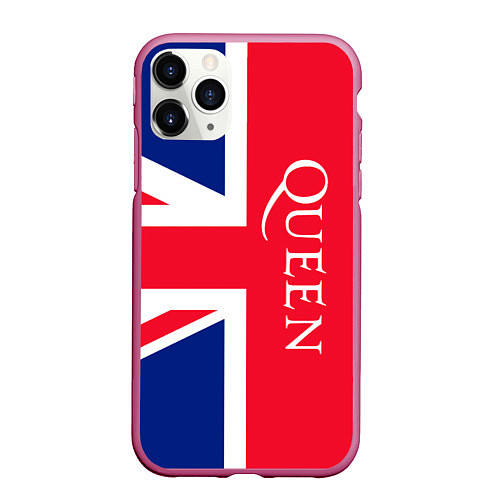 Чехол iPhone 11 Pro матовый Queen / 3D-Малиновый – фото 1
