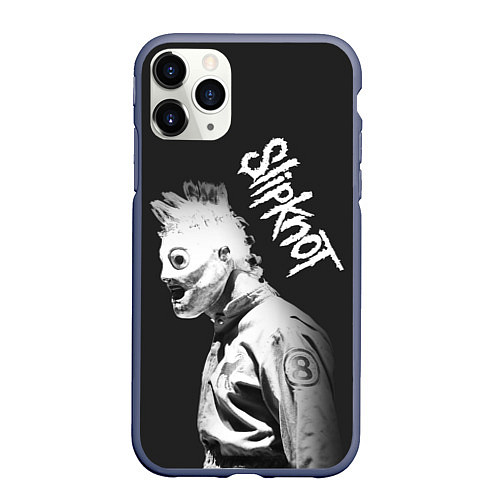 Чехол iPhone 11 Pro матовый SLIPKNOT / 3D-Серый – фото 1