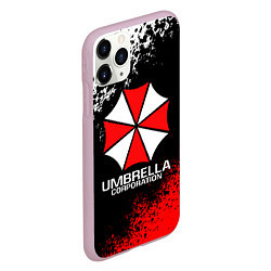 Чехол iPhone 11 Pro матовый RESIDENT EVIL UMBRELLA, цвет: 3D-розовый — фото 2