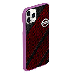 Чехол iPhone 11 Pro матовый Nissan, цвет: 3D-фиолетовый — фото 2