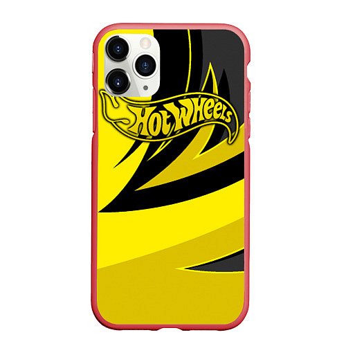 Чехол iPhone 11 Pro матовый Hot Wheels / 3D-Красный – фото 1