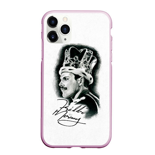 Чехол iPhone 11 Pro матовый Queen / 3D-Розовый – фото 1