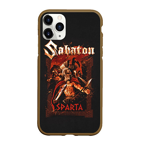 Чехол iPhone 11 Pro матовый Sabaton - Sparta / 3D-Коричневый – фото 1