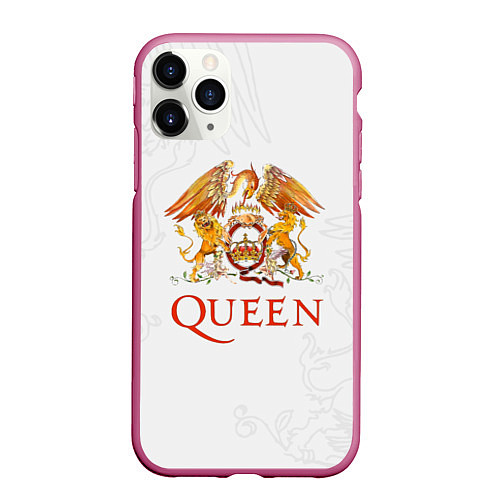 Чехол iPhone 11 Pro матовый Queen / 3D-Малиновый – фото 1