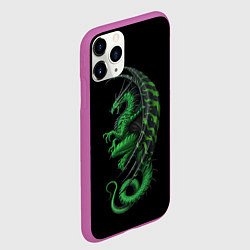 Чехол iPhone 11 Pro матовый Green Dragon, цвет: 3D-фиолетовый — фото 2