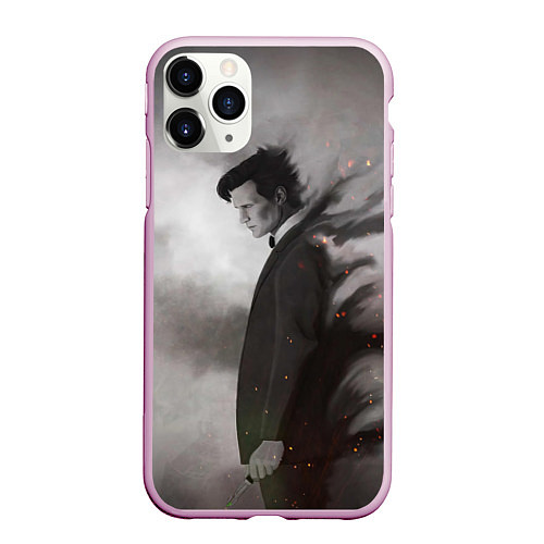 Чехол iPhone 11 Pro матовый DOCTOR WHO / 3D-Розовый – фото 1