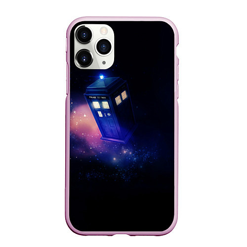 Чехол iPhone 11 Pro матовый TARDIS / 3D-Розовый – фото 1