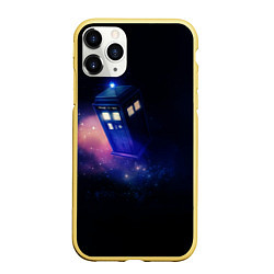 Чехол iPhone 11 Pro матовый TARDIS, цвет: 3D-желтый