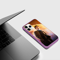 Чехол iPhone 11 Pro матовый DOCTOR WHO, цвет: 3D-фиолетовый — фото 2