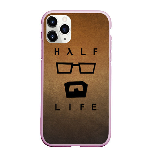 Чехол iPhone 11 Pro матовый HALF-LIFE / 3D-Розовый – фото 1