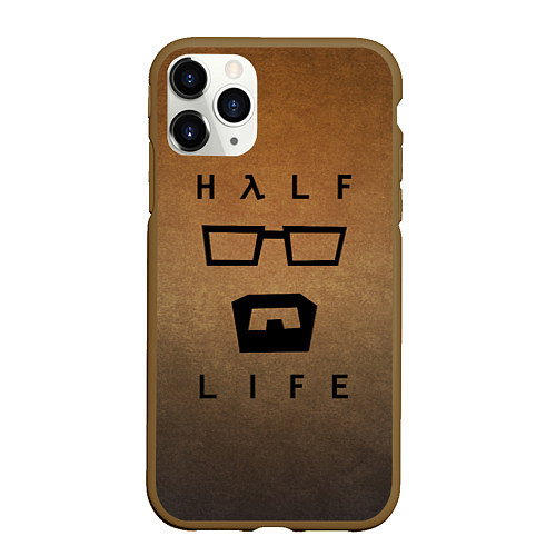 Чехол iPhone 11 Pro матовый HALF-LIFE / 3D-Коричневый – фото 1