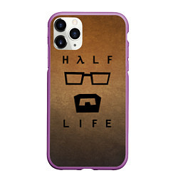 Чехол iPhone 11 Pro матовый HALF-LIFE, цвет: 3D-фиолетовый